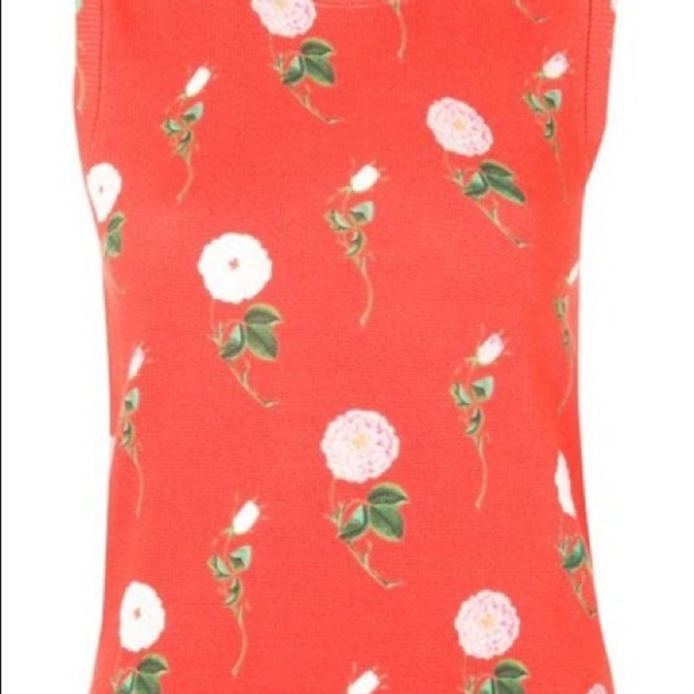 Floral Patterned Top In Red - Picture 6 of 10